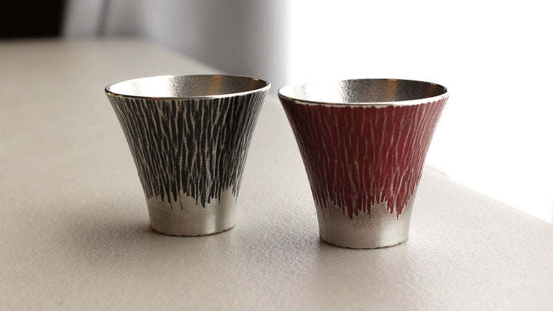 Stylish tin gulping cups with Mt.