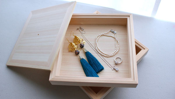 Jewelry box made of cypress to be handed down from generation to generation