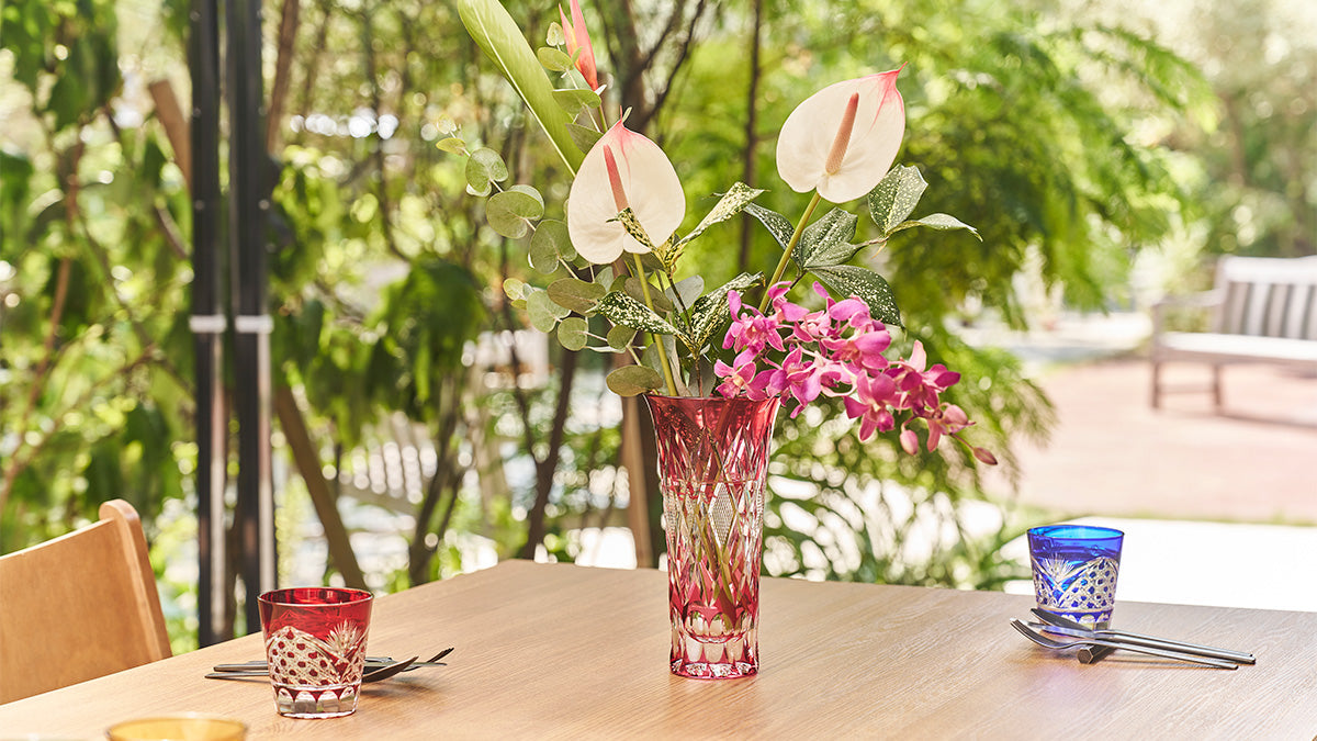 TABLEAU | ENGRAVED GLASS ･ EDO KIRIKO ･ EDO GLASS