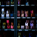 [TIE] WACHIGAI-ASANOHA RED D | HAKATA TEXTILES| OKANO