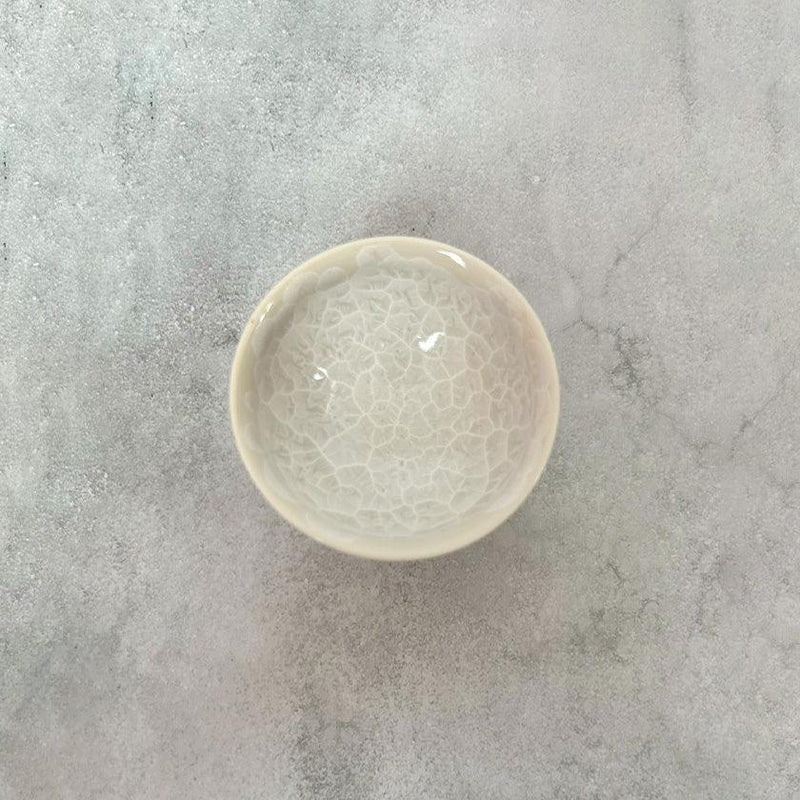 [SAKE CUP] FLOWER CRYSTAL GUINOMI (5-PIECE SET) | TOUAN | KYOTO-KIYOMIZU WARES