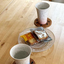 [MUG (CUP)] FLOWER CRYSTAL (WHITE BACKGROUND BLUE RED) FREE CUP (2-PIECE SET) | TOUAN | KYOTO-KIYOMIZU WARES