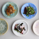 [SMALL DISH (PLATE)] FLOWER CRYSTAL NAME PLATE (5-PIECE SET) | TOUAN | KYOTO-KIYOMIZU WARES