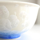 FLOWER CRYSTAL (WHITE BACKGROUND BLUE RED) 2-PIECE BOWL SET | KYOTO-KIYOMIZU WARES