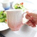 [MUG (CUP)] FLOWER CRYSTAL (WHITE BACKGROUND BLUE RED) MUG (2-PIECE SET) | TOUAN | KYOTO-KIYOMIZU WARES