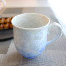 [MUG (CUP)] FLOWER CRYSTAL (WHITE BACKGROUND BLUE RED) MUG (2-PIECE SET) | TOUAN | KYOTO-KIYOMIZU WARES