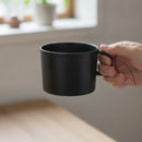 [MUG (CUP)] 2016/ BIG-GAME COFFEE CUP L (BLACK MATTE) | IMARI-ARITA WARES｜使用イメージ（演出・手持ち）※手作りのため色・風合いは一点ごとに異なります