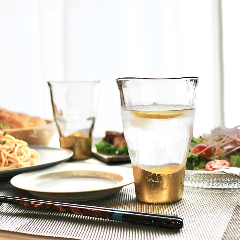 [MUG (CUP)] PENETRATION TUMBLER GLASS (2 PIECES) | HAKUICHI | KANAZAWA GOLD LEAF