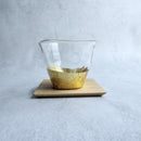 [MUG (CUP)] PENETRATION COLD TEA GLASS & COASTER (2 PIECES) | HAKUICHI | KANAZAWA GOLD LEAF