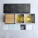 [MUG (CUP)] PENETRATION COLD TEA GLASS & COASTER (2 PIECES) | HAKUICHI | KANAZAWA GOLD LEAF