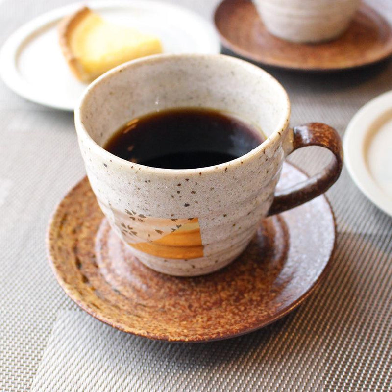 [杯（杯）]咖啡杯碟套裝|金澤金葉