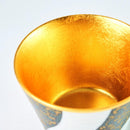 [BOWL] KUTANI WARES BLUE GRAIN DISH | KANAZAWA GOLD LEAF | HAKUICHI