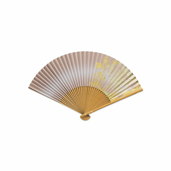 [HAND FAN] FOLDING FAN BEAUTIFUL COLOURS HAIZAKURA | KANAZAWA GOLD LEAF | HAKUICHI