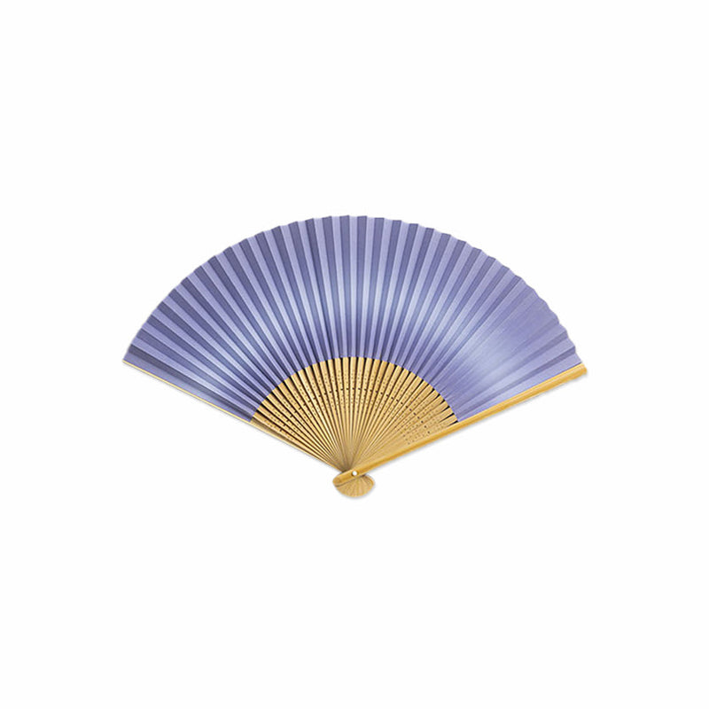 [HAND FAN] FOLDING FAN BEAUTIFUL COLOURS AOKUCHIHA | KANAZAWA GOLD LEAF | HAKUICHI