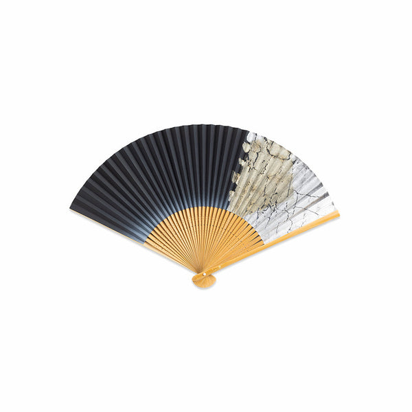 [HAND FAN] FOLDING FAN BEAUTIFUL COLOURS KESHIZUMI | KANAZAWA GOLD LEAF | HAKUICHI