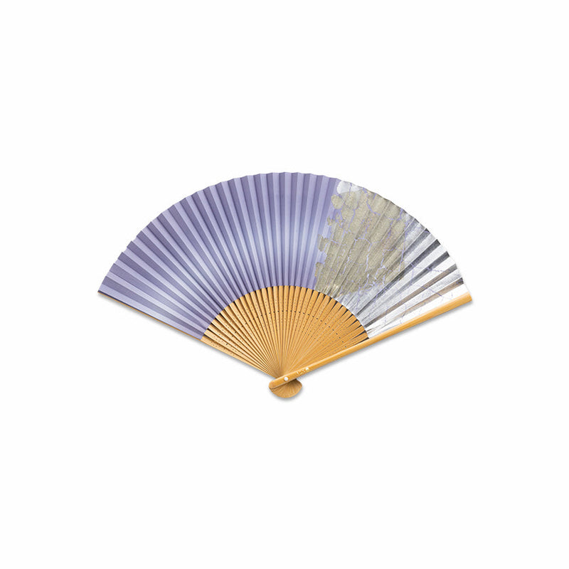 [HAND FAN] FOLDING FAN BEAUTIFUL COLOURS FUJINEZU | KANAZAWA GOLD LEAF | HAKUICHI