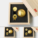 [GOLF ] BALL & MARKER SET | KANAZAWA GOLD LEAF | HAKUICHI
