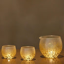 [SAKE BOTTLE & CUP SET] STARDUST AKARI 3 PIECES | KANAZAWA GOLD LEAF | HAKUICHI