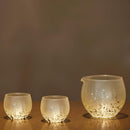 [SAKE BOTTLE & CUP SET] STARDUST AKARI 3 PIECES | KANAZAWA GOLD LEAF | HAKUICHI