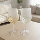 [유리] Stardust Akari Wine Glass | 카자가와 골드 리프 | 하쿠 이치