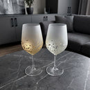[유리] Stardust Akari Wine Glass | 카자가와 골드 리프 | 하쿠 이치