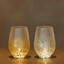 [GLASS] STARDUST AKARI WATER GLASS | KANAZAWA GOLD LEAF | HAKUICHI