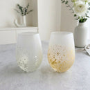 [유리] Stardust Akari Water Glass | 카자가와 골드 리프 | 하쿠 이치