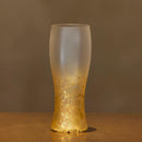 [GLASS] STARDUST AKARI BEER GLASS | KANAZAWA GOLD LEAF | HAKUICHI