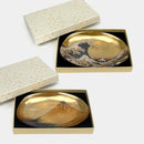 [TRAY] KATSUSHIKA HOKUSAI GLASS (GOLD) | KANAZAWA GOLD LEAF | HAKUICHI