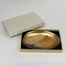 [TRAY] KATSUSHIKA HOKUSAI GLASS (GOLD) | KANAZAWA GOLD LEAF | HAKUICHI