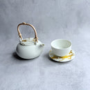 [TEA POT & CUPS SET] RS MARBLE CUP&SAUCER TEA POT | KANAZAWA GOLD LEAF | HAKUICHI