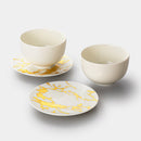 [TEA POT & CUPS SET] RS MARBLE CUP&SAUCER TEA POT | KANAZAWA GOLD LEAF | HAKUICHI
