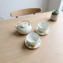 [TEA POT & CUPS SET] RS MARBLE CUP&SAUCER TEA POT | KANAZAWA GOLD LEAF | HAKUICHI
