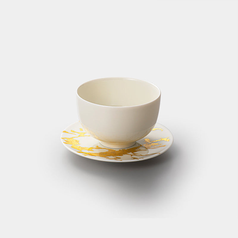 [CUPS & SAUCER] RS MARBLE CUP&SAUCER TEA POT | KANAZAWA GOLD LEAF | HAKUICHI