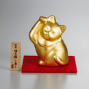 [BECKONING (LUCKY) CAT] GOOD-LUCK MOTIF MANEKI NEKO | KANAZAWA GOLD LEAF | HAKUICHI