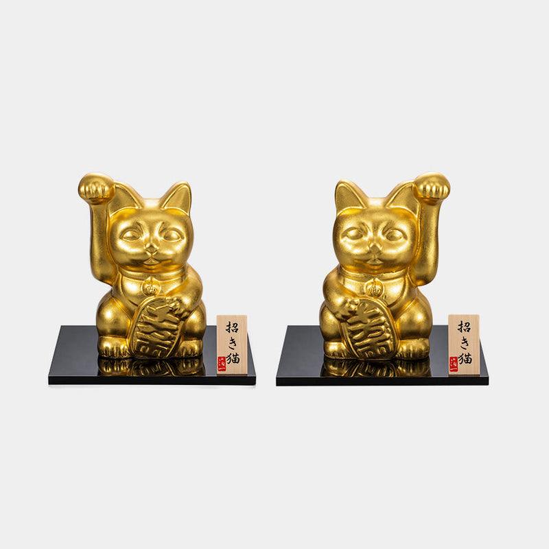 [BECKONING (LUCKY) CAT] LUCKY CHARMS MANEKI NEKO | KANAZAWA GOLD LEAF | HAKUICHI