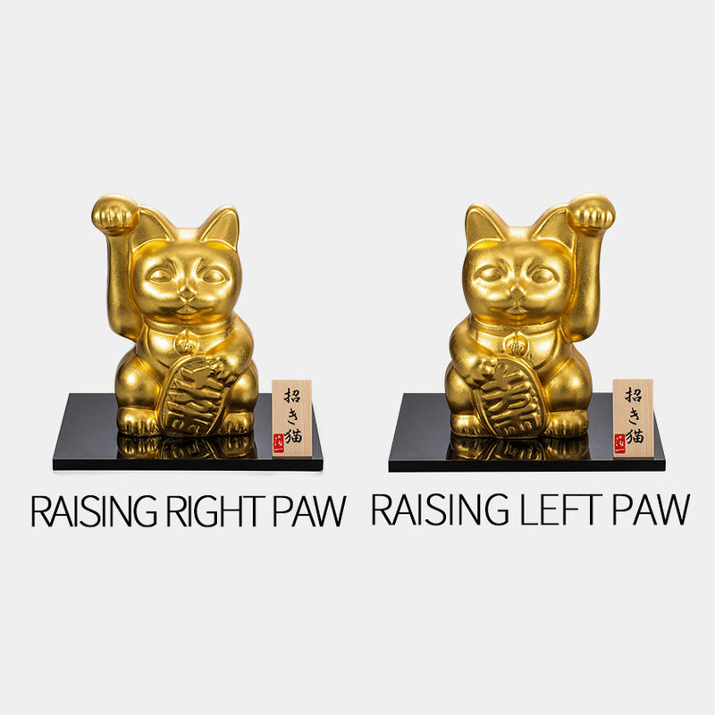 [BECKONING (LUCKY) CAT] LUCKY CHARMS MANEKI NEKO | KANAZAWA GOLD LEAF | HAKUICHI