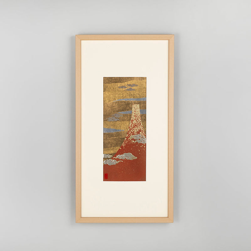 [ART PANEL] GOOD-LUCK MOTIF MT. FUJI | KANAZAWA GOLD LEAF | HAKUICHI