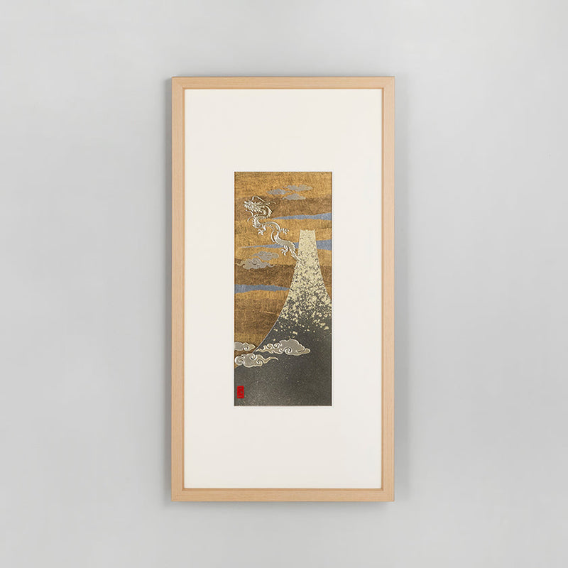 [ART PANEL] GOOD-LUCK MOTIF MT. FUJI | KANAZAWA GOLD LEAF | HAKUICHI