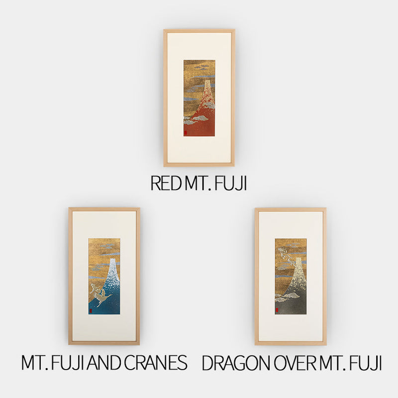 [ART PANEL] GOOD-LUCK MOTIF MT. FUJI | KANAZAWA GOLD LEAF | HAKUICHI