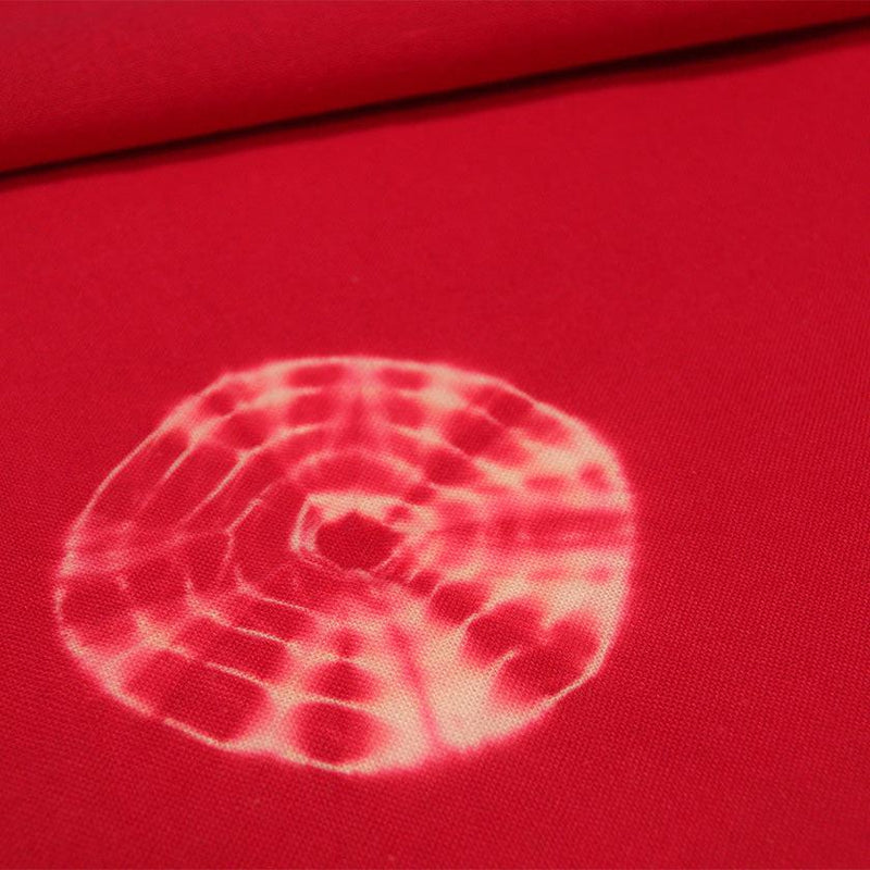 [毛巾]傘包毛巾（紅色和紅色）（帶化妝盒）|京都Kanoko Shibori