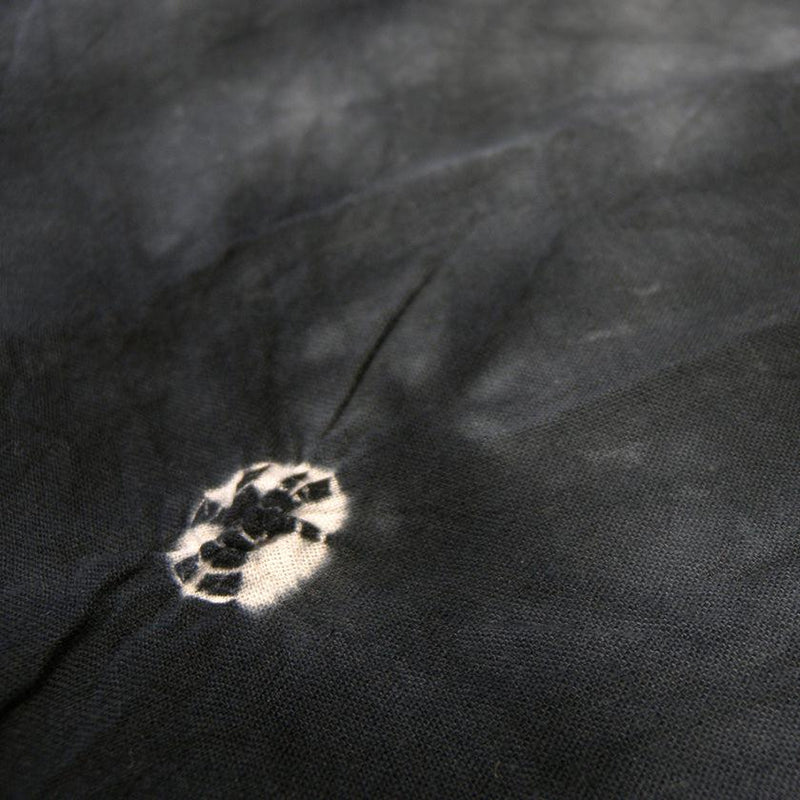 [TOWELS] BLACK WASHCLOTH BASKET DYED WITH PAPER BOX | KYOTO KANOKO SHIBORI| YOAKE