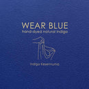 [SCARF] HAND-DYED STALL WITH NATURAL INDIGO (SQUEEZE) | INDIGO DYEING| INDIGO KESENNUMA