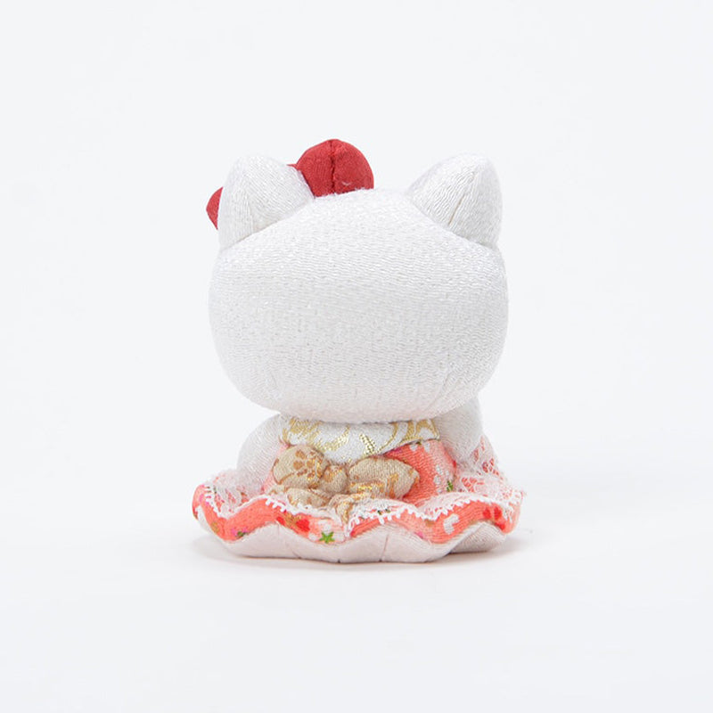 [BECKONING (LUCKY) CAT] HELLO KITTY (SIT) | EDO ART DOLLS | KAKINUMA DOLLS