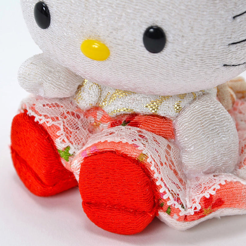 [BECKONING (LUCKY) CAT] HELLO KITTY (SIT) | EDO ART DOLLS | KAKINUMA DOLLS