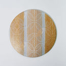 [LARGE PLATE] PLATE SHIPPO PATTERN  WHITE & BLACK 2-PIECE SET | NISHIJIN TEXTILES | RE:NISTA