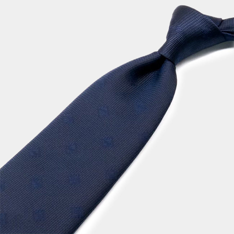 [TIE] ORIGINAL LOGO DEEP BLUE | JAPANESE SILK | SHAKUNONE