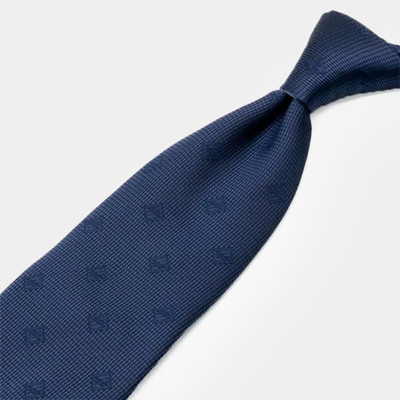 [TIE] ORIGINAL LOGO LIGHT INDIGO | JAPANESE SILK｜SHAKUNONE