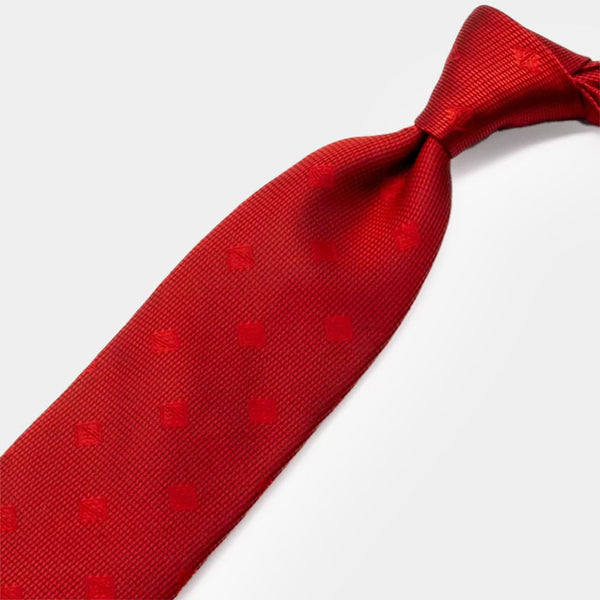 [TIE] ORIGINAL LOGO DEEP CRIMSON | JAPANESE SILK｜SHAKUNONE