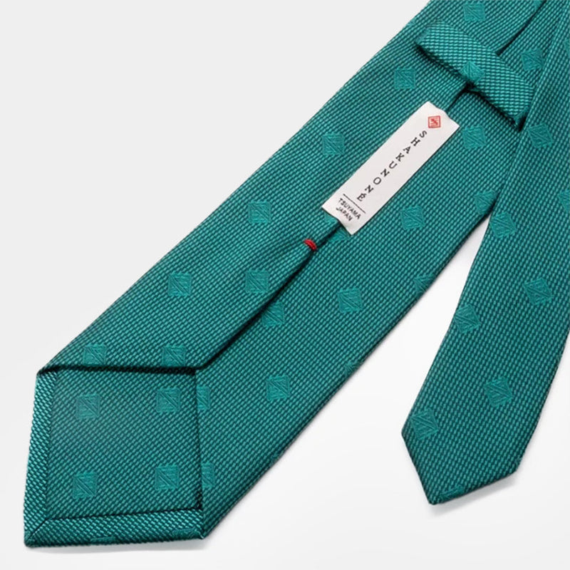 [TIE] ORIGINAL LOGO JADE COLOR | JAPANESE SILK｜SHAKUNONE